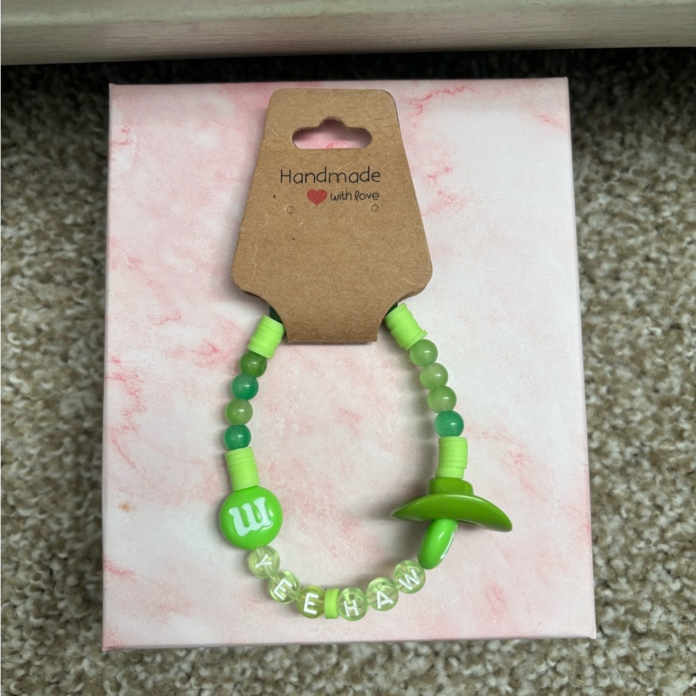 Green Beaded Bracelet